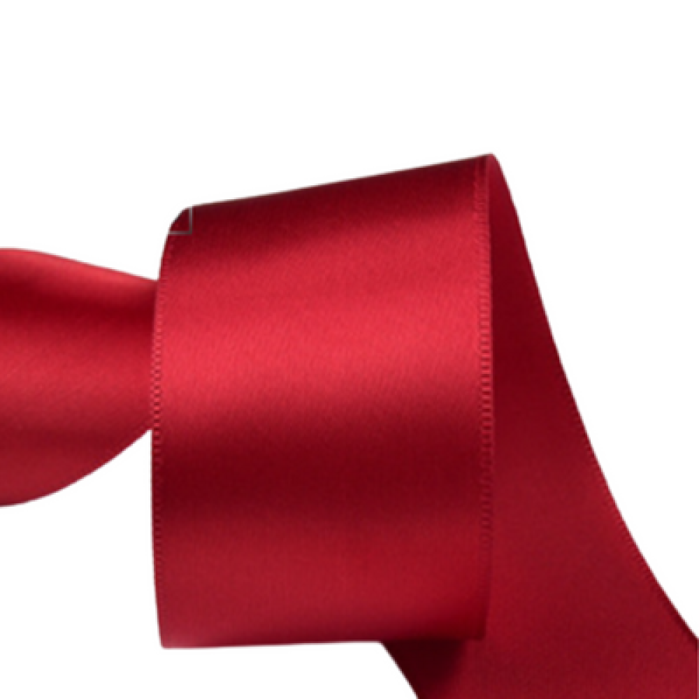 Bright Red Satin Ribbon | Polyester Ribbon For Gift Wrapping